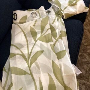 Sheer Long Curtains. 84”.